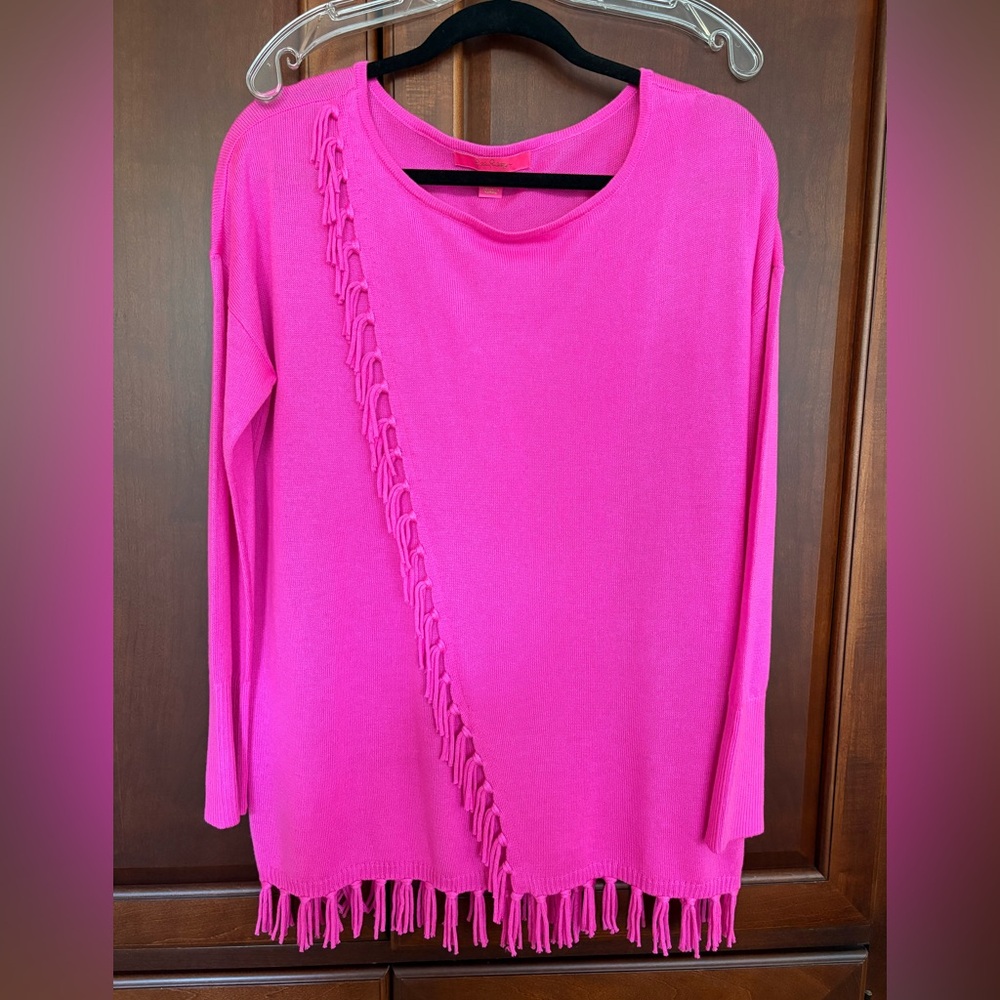 Lilly Pulitzer Emberly Sweater Mandevilla Pink Size Medium